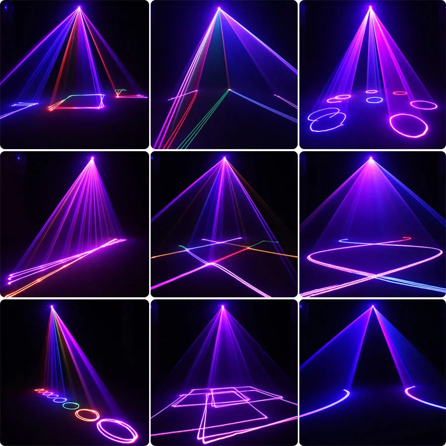 Animated Laser Beam Disco Light