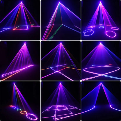 Animated Laser Beam Disco Light