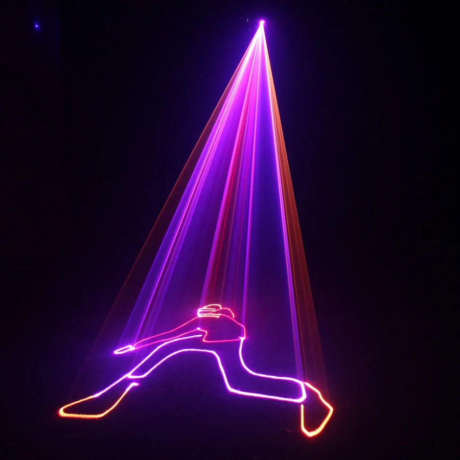Animated Laser Beam Disco Light