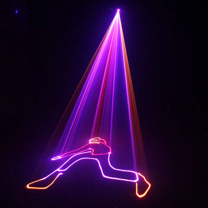 Animated Laser Beam Disco Light