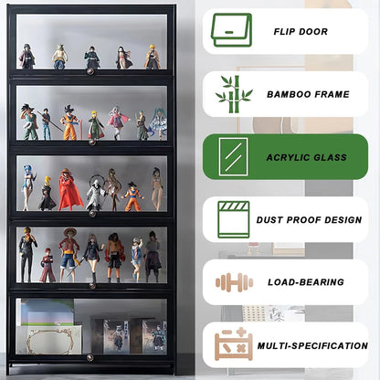 Transparent 5-Tier Display Cabinet