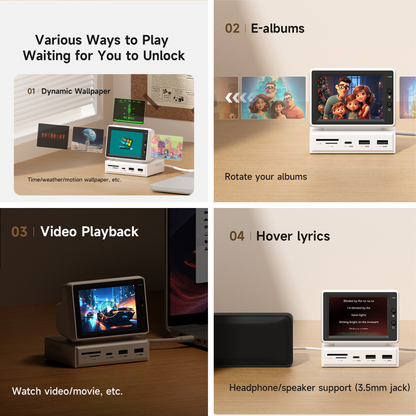 Multi-Functional Mini Display PC Hub