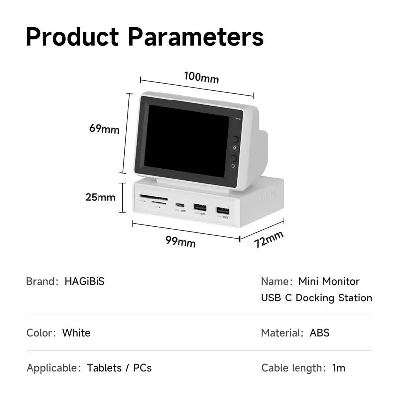Multi-Functional Mini Display PC Hub